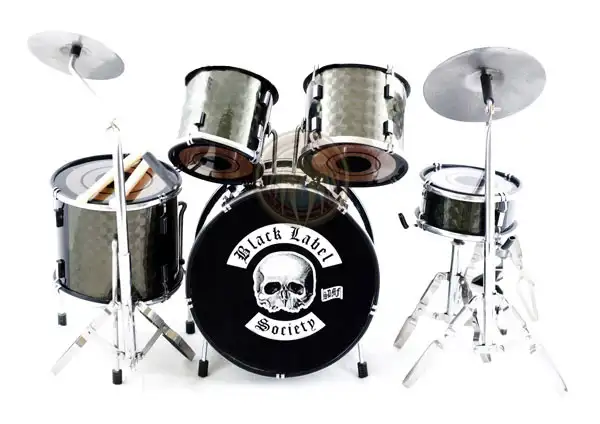 supplier and wholesale miniature drum set replica Black Label Society