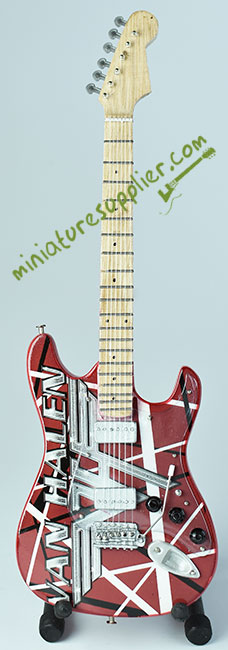 Abstract colored miniature Electric guitar