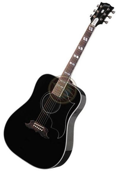 Acoustic Guitar Black miniature 