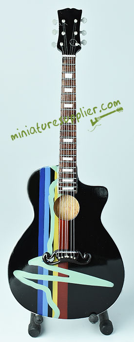 guitar acoustic  Miniature Louis Yanez Pink Floyd