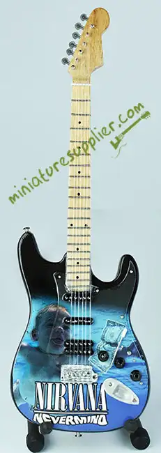 Miniature guitar replica Nirvana Nevermind