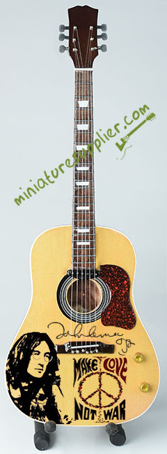 Miniature guitar acoustic purple