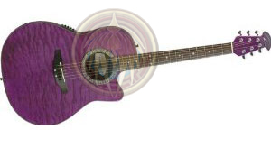 Miniature guitar acoustic purple