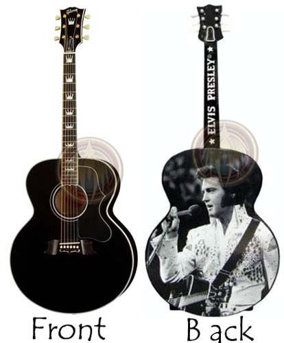 Acoustic miniature guitar Elvis