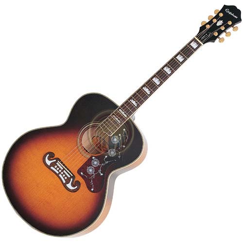 Miniature guitar acoustic sunbursh