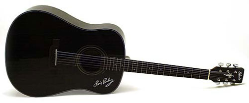 Elvis miniature guitar acoustic signature