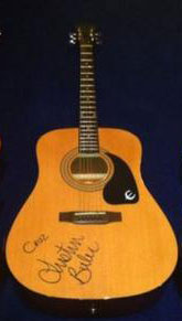 Justin Bieber guitar acoustic signature 