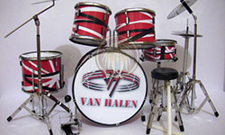 Miniature drum set Van Halen 4