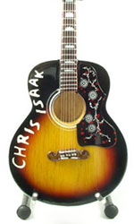 Chris Isaak Guitar acoustic miniature 