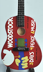 Beatles Woodstock miniature guitar 