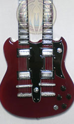 Double neck guitar miniature Jimmy Page