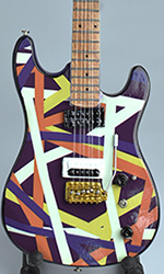 miniature guitar Van Halen Purple 