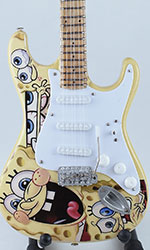 Miniature guitar Sponge Bob