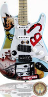 Miniature guitar strat Green Day