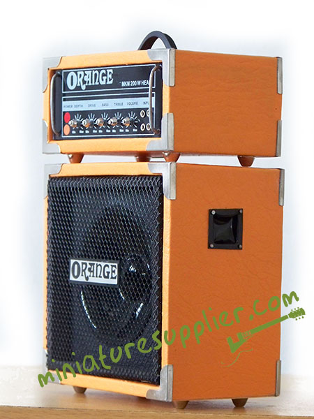 Miniature amplifier single made of solid wood in exclusive quality