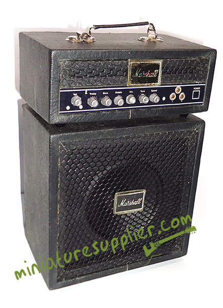 Miniature amplifier 2 pcs in set made of solid wood in exclusive quality