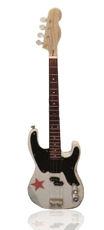 wholesale Miniature bass guitar Mike Dirnt Roadworn Precision, bass guitar replica handmade by profesional craftment in Bali Indonesia