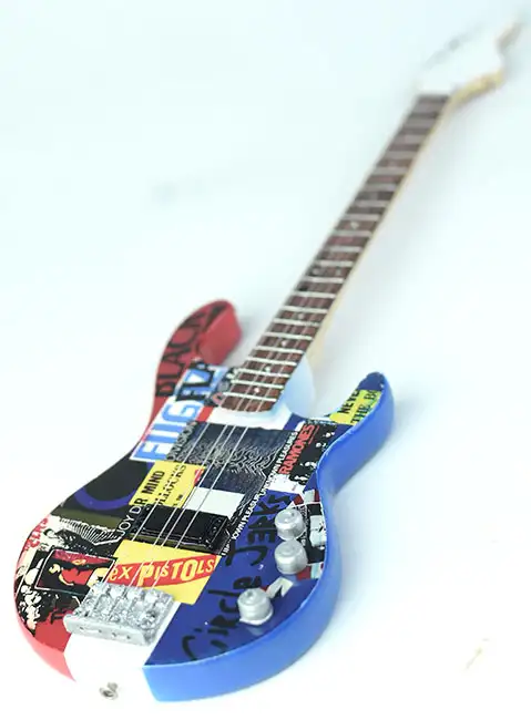 supplier miniature Bass guitar Flea Red hot chili papers