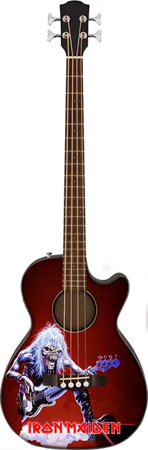 wholesale Miniature acoustic bass guitar Steve Harris Iron Maiden in exclusive model and cheap price