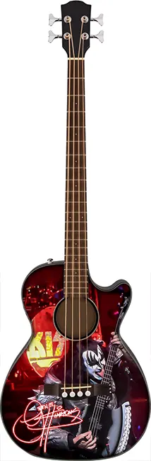 wholesale Miniature acoustic bass guitar Gene Simmons Kiss in exclusive model and cheap price