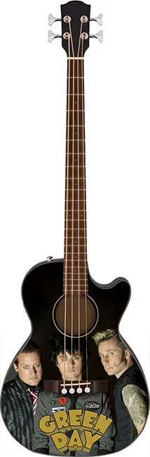 wholesale Miniature acoustic bass guitar Mike Dirnt Green Day in exclusive model and cheap price