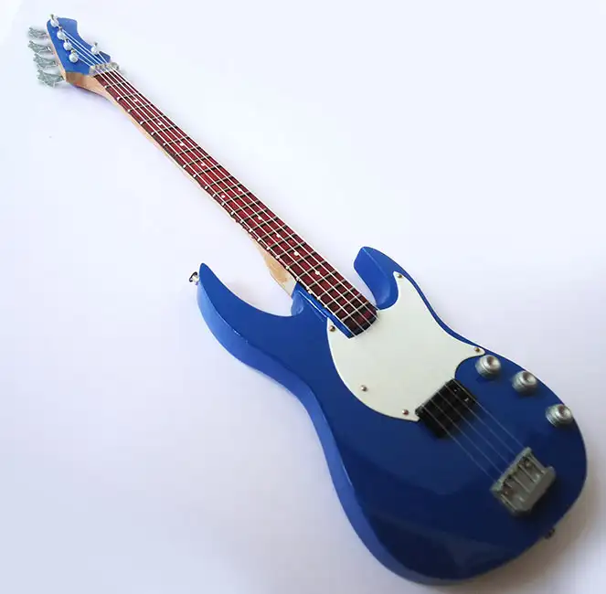 supplier miniature Bass 5 strings Flea Red hot chili pappers, handmade miniature bass guitar replica