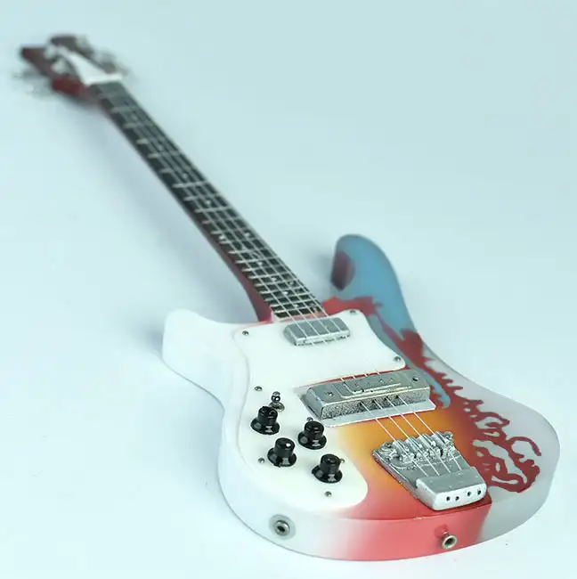 supplier miniature Bass The Beatles - Rickenbacker Paul McCartney , handmade miniature bass guitar replica