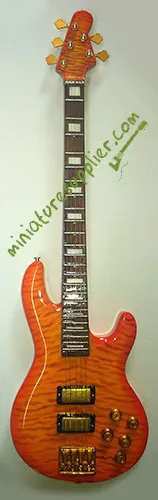 wholesale Miniature Bass 5 strings burning tiger maple colors  production from Bali Indonesia