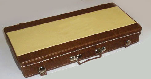 Hard case rectangular miniature guitar perfect for display