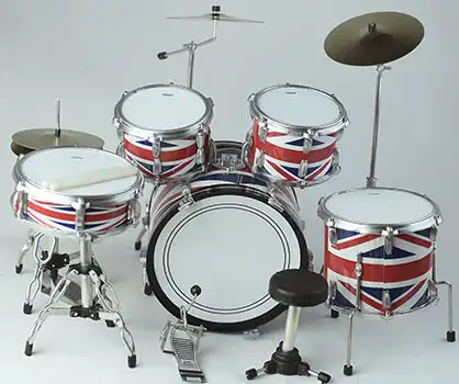 Drum kits miniature rolling stones back side