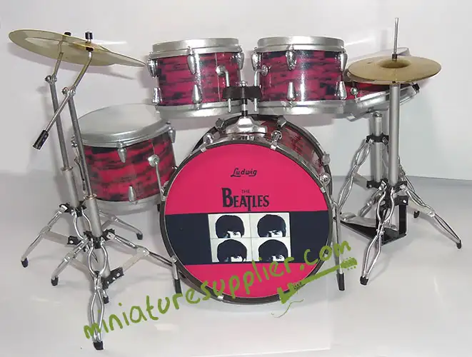 supplier and wholesale miniature drum set replica The Beatles A Hard Day's Night