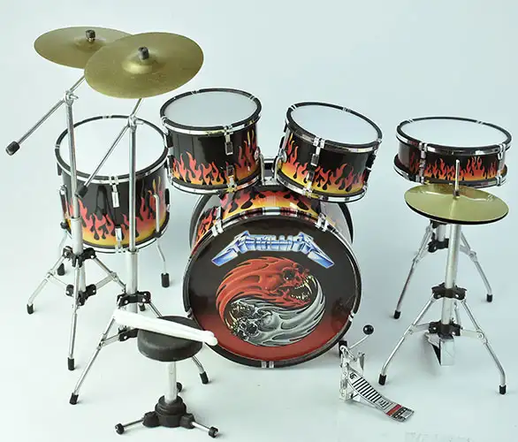 supplier and wholesale miniature drum set replica Metallica