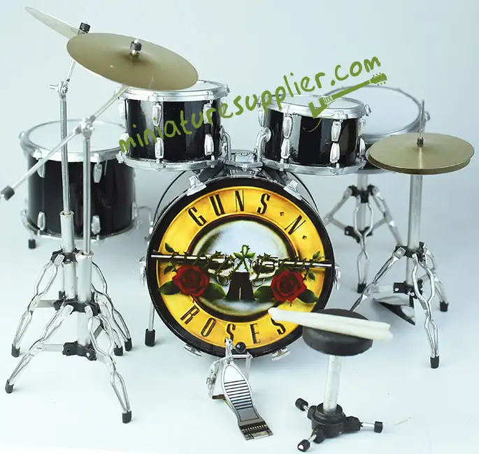 supplier and wholesale miniature drum set replica Guns N Roses