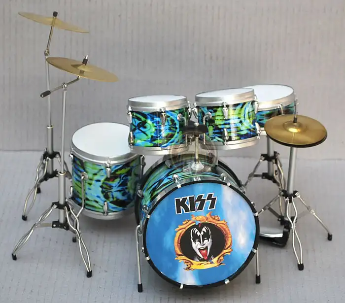 supplier and wholesale miniature drum set Psychedelics color skin Kiss Drum