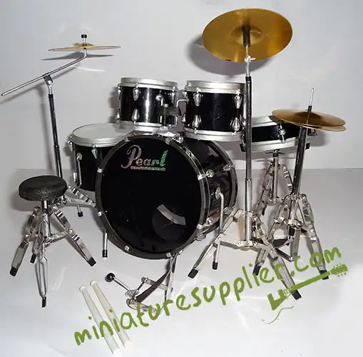 supplier and wholesale miniature drum set replica pearl blacky