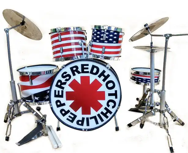 supplier and wholesale miniature drum set replica Red Hot Chili Peppers