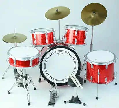 ACDC drum set miniature handmade from Bali Indonesia