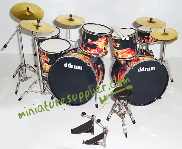 supply miniature drum set DD flame, double drums set