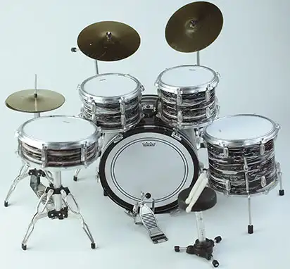 Wholesale miniature drum set Green Day vintage skin color