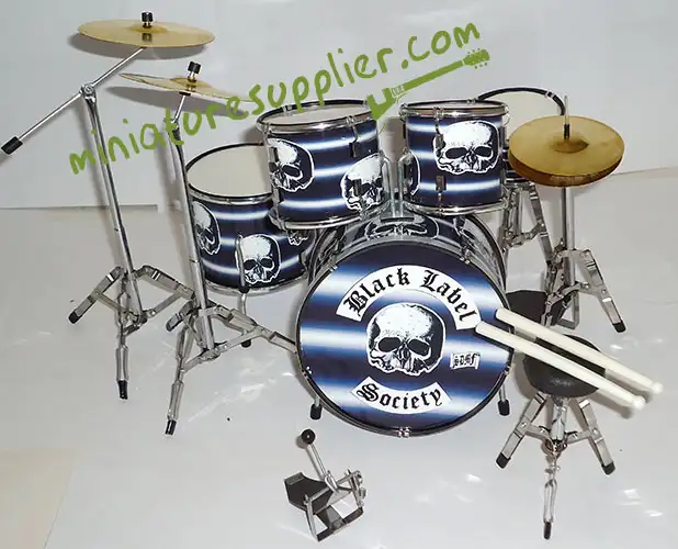 Wholesale miniature drumset Black Label Society