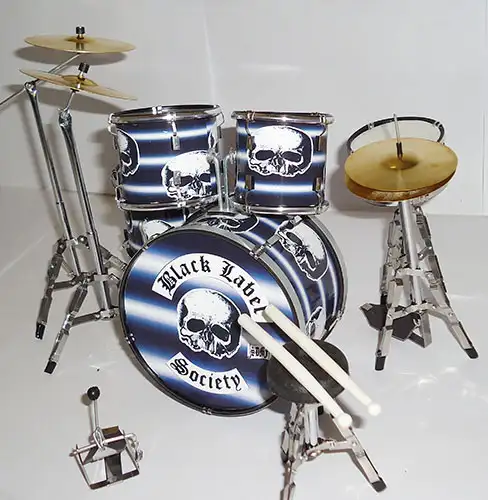 supply replica miniature drumset Black Label Society