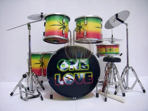 Wholesale miniature drumset Bob Marley
