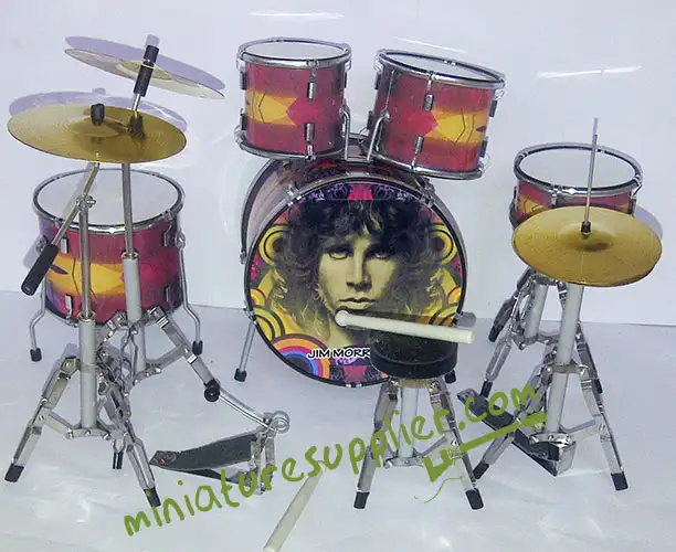 Wholesale miniature drumset Jim Morrison psychedelic rock