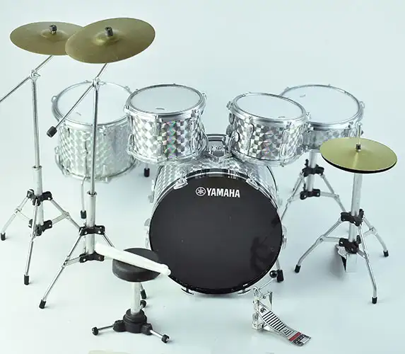 supply miniature drumset Silver hologram color