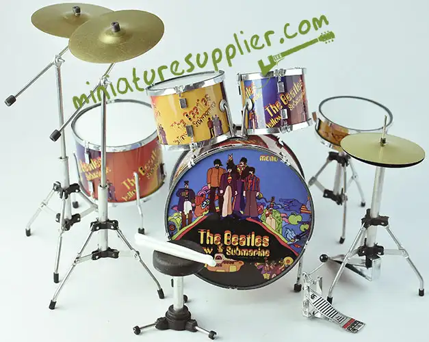 Wholesale miniature drumset The Beatles Yellow Submarine