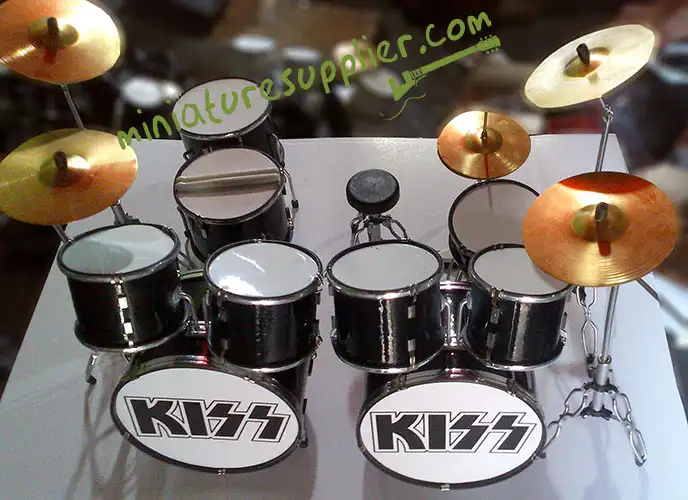 Wholesale miniature drum set Kiss, double drum set miniature
