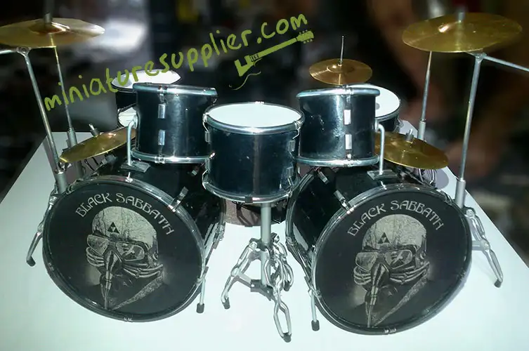 Wholesale miniature drum Black Sabbath Never Say Die, double drum set miniature