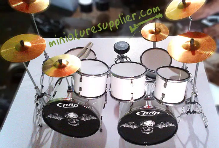 Wholesale miniature drum Jimmy Owen Sullivan Avenged Sevenfold, double drum set miniature