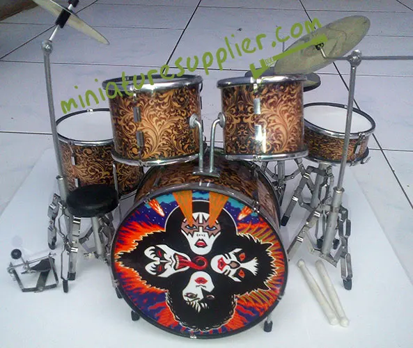 Wholesale miniature drum set Kiss, Rock and Roll Over Album