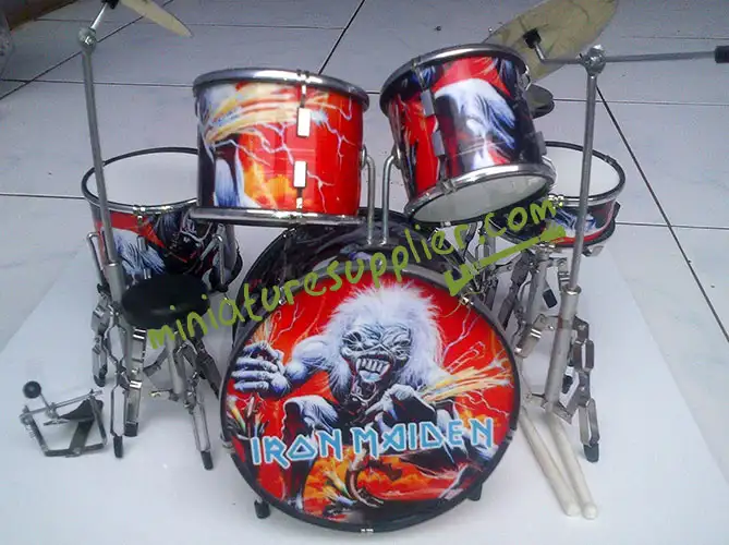 Wholesale miniature drum set Iron Maiden A Real Live Dead One